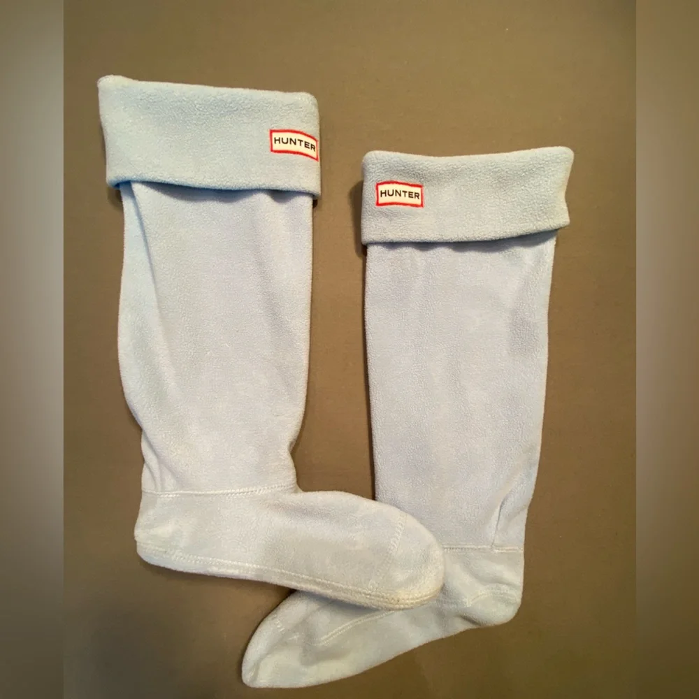 Hunter‎ Tall Welly Socks light blue: Tall: size ML 8-10(F), 7-9(M), Unisex